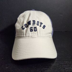 Reebok Dallas Cowboys Est‎ 60 NFL Cap Hat One Size Blue white strapback